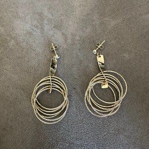 Geo Cutout Ring Hoop Earrings - Gold - Lovisa